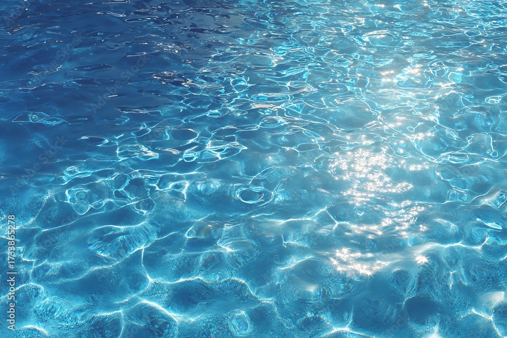 Obraz premium Blue Ocean Water Abstract Background