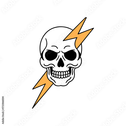 Skull and Vintage Tattoo T-shirt Vector Designs and Edgy, Punk-Inspired Graphics & Retro Tattoo Illustrations for Custom Graphic Tees-09