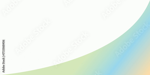 Abstract blue and green wave vector illustration with dynamic light and artistic curve pattern.
