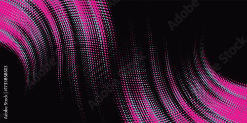 Car sticker wrap banner abstract sporty lines pink blue greenish grunge color combination brush storm thunder pattern racing motorsport, vector illustration.