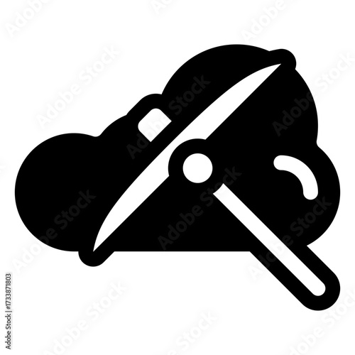 Cloud mining icon