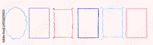 Vintage doodle hand drawn bows frame for wedding, birthday. Party invitation, poster, card. Retro vector illustration for menu, border in minimal design.