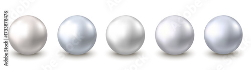 Shiny gray metal bubble.