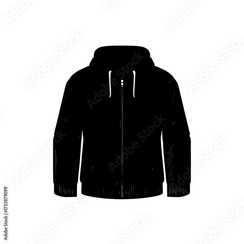 A technical sketch template for men's hoodies is available, as well as a cad mockup for a boy's zip front sweatshirt hoodie