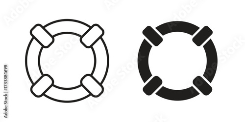 Life buoy icon. flat and stroke style Collection. simple symbol