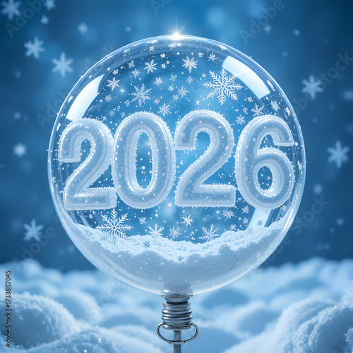  2026 festive, new year, card 