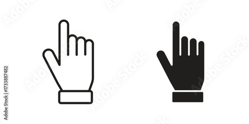 Cursor icon. flat and stroke style Collection. simple symbol