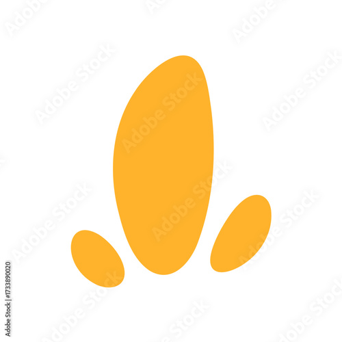 Abstract yellow watercolor petals trio, perfect for cheerful
creative backgrounds.