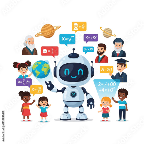 AI Robot Facilitates Global Learning Innovative Education Technology for Diverse Children's Future Knowledge