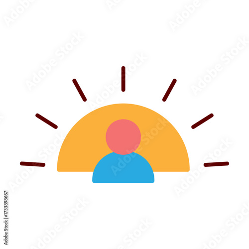 Sun Rising Behind a Person