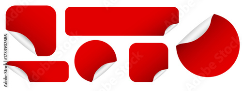  Vector labels for discounts and sales. Labels, stickers with text, and sale tags. Promo tag concept. Element for your design.