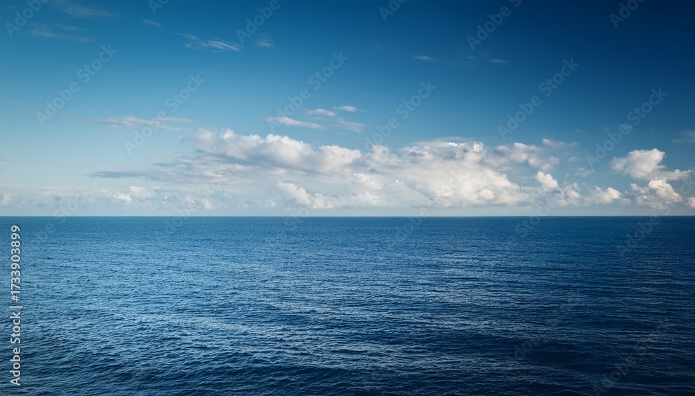Obraz premium Seascape Horizon Where Ocean Meets Sky Offering A Serene Natural Backdrop Perfect For Your Creative