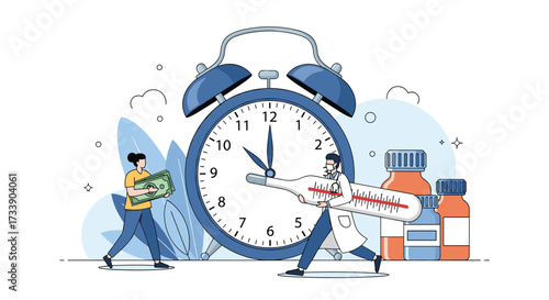 Healthcare professionals race against time to administer vital medical treatments and vaccines effectively.
