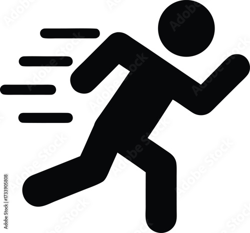 running person silhouette icon