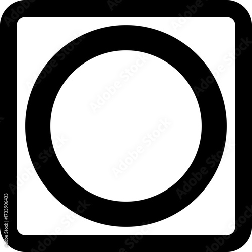 Minimalist Circle Square Concept