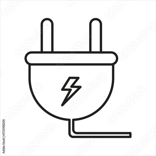 Power Plug Icon Design Elements Illustration