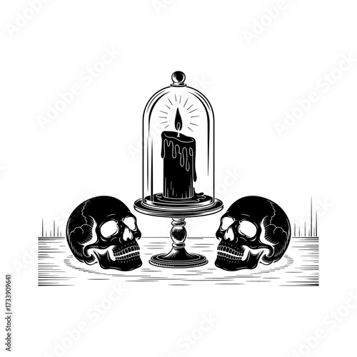 Skull and Vintage Tattoo T-shirt Vector Designs and Edgy, Punk-Inspired Graphics & Retro Tattoo Illustrations for Custom Graphic Tees-18