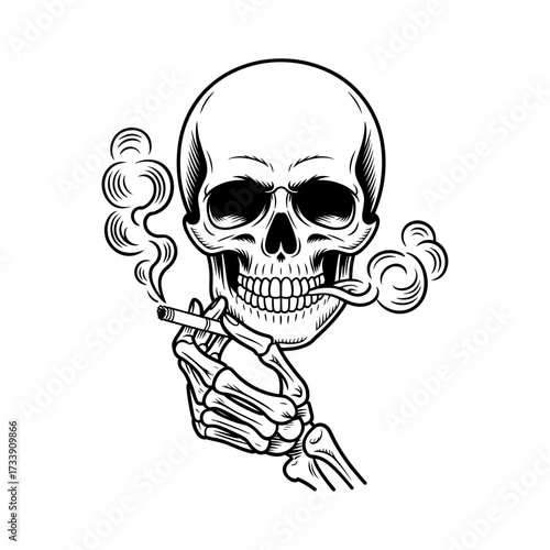 Skull and Vintage Tattoo T-shirt Vector Designs and Edgy, Punk-Inspired Graphics & Retro Tattoo Illustrations for Custom Graphic Tees-22