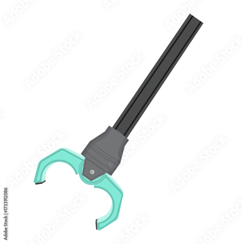 Green Grabber Tool Illustration Isolated on White Background