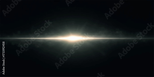 Bright digital illustration of the sun's rays flashing in the blue sky with clouds