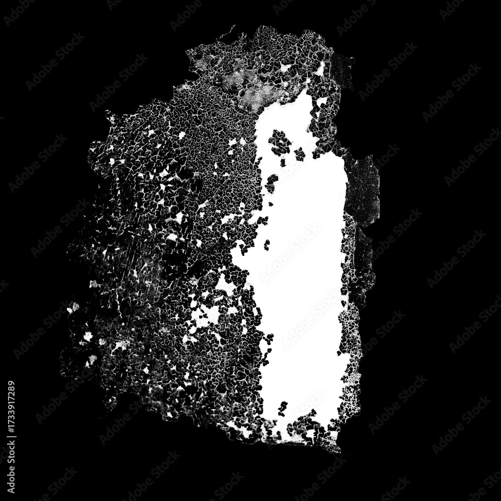 Obraz premium Isolated Rust Stain Texture – Alpha Channel PNG