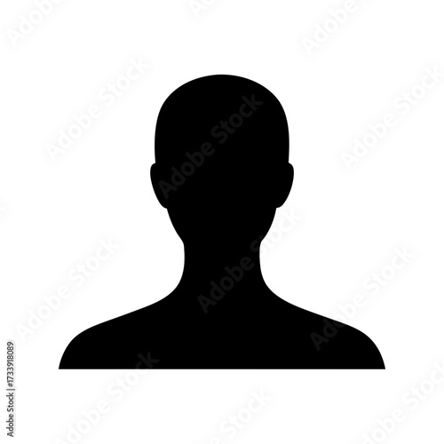 Silhouette of a Head and Shoulders Depicting Anonymity and Lack of Identity