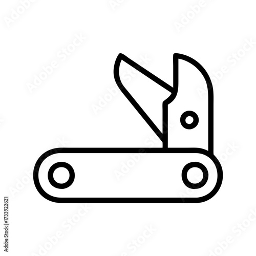 Vector art of pruning shears icon simple style vector illustration of garden tool