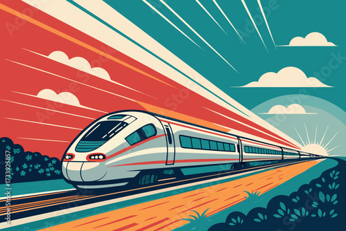 Stunning Bullet Train Motion Bold Speed Creative Visual