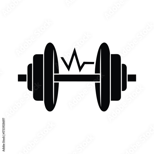 dumbbell isolated on white background