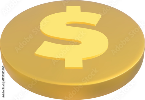 Dollar coin fly vector icon, money cash falling, golden coin usd American currency, finance investment, bank symbol