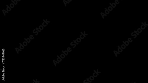 Realistic Rainfall Effect, Black Screen with Alpha Channel, Rain Drops Falling Overlay, Cinematic Rain Falling Animation