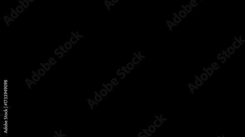 Realistic Rainfall Effect, Black Screen with Alpha Channel, Rain Drops Falling Overlay, Cinematic Rain Falling Animation