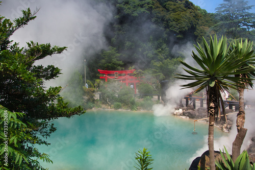A view of the Umi-Jigoku (sea hell).  Beppu, Japan
