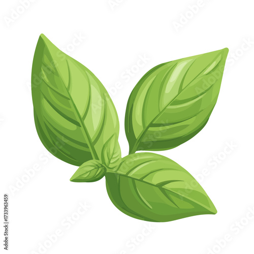 Minimal flat vector of a Basil Pesto, 2D icon-style illustration on white background