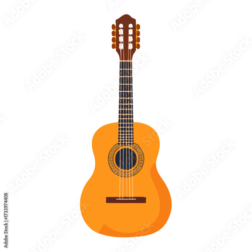 2D flat vector illustration of Guitar String Winder, designed in a clean icon style and isolated on a white background.