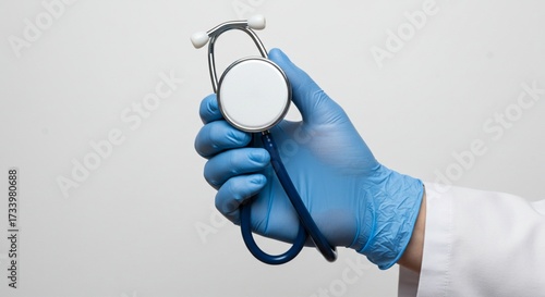 Essential Clinical Instrument: Stethoscope Held by Health Care Professional