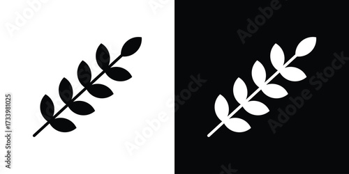 Wheat icons set. vector icons designed in filled style