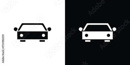 Taxi icons set. vector icons designed in filled style
