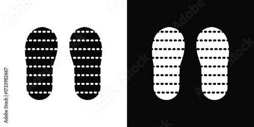 Soles icons set. vector icons designed in filled style