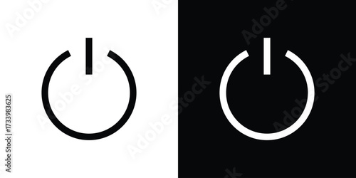 Power icons set. vector icons designed in filled style