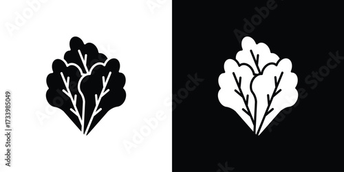 Lettuce icons set. vector icons designed in filled style