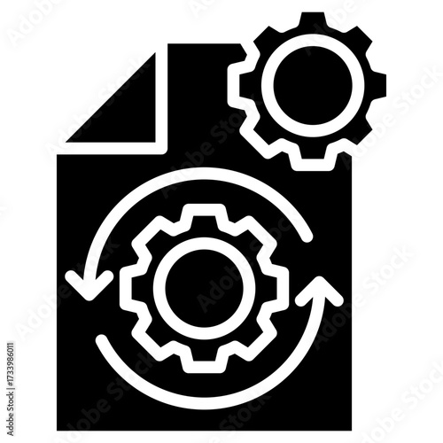 Processing Icon glyph icon