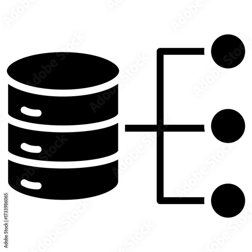 Data Flow glyph icon