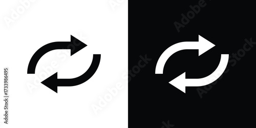 Exchange icons set. vector icons designed in filled style