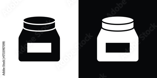 Cream icons set. vector icons designed in filled style
