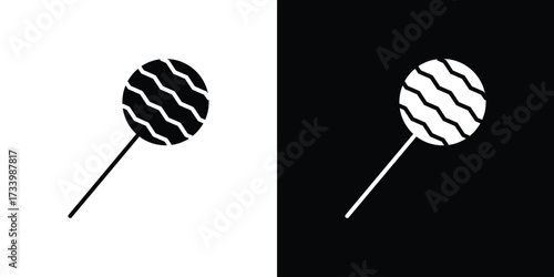 Candy icons set. vector icons designed in filled style