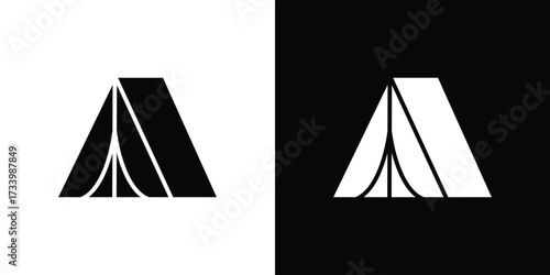 Camping icons set. vector icons designed in filled style