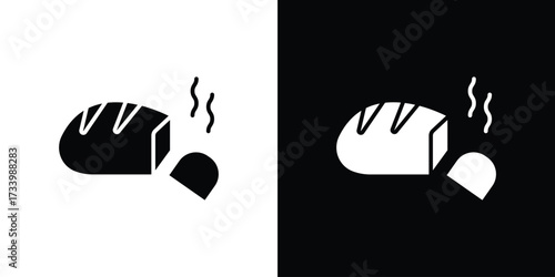 Bread icons set. vector icons designed in filled style
