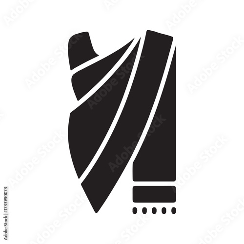 Sari Draping Variant Solid Cultural Icon