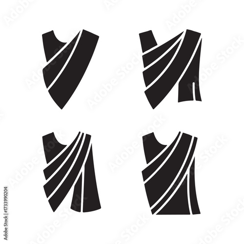 Sari Draping Variant Solid Fashion Icons